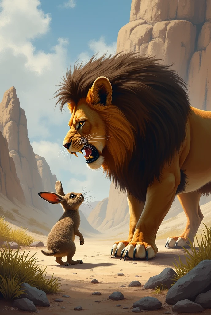 Chatur Khargosh or Lion ki ladai