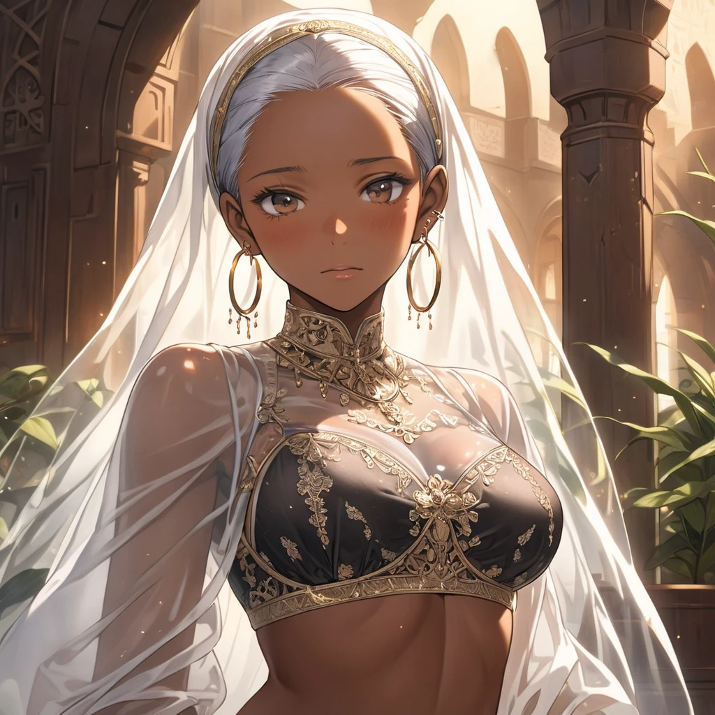 (8k ultra HD quality, best quality, 1 woman, alone, dark-skinned woman, black hair, beautiful face, flushed cheeks, beautiful woman,beautiful face, perfect eyes, beautiful eyes, lip gloss, beautiful lips, detailed , artwork, dark skin, large breasts, sexy, ancient costume, Roman, portrait, jewelry, parted lips, dark eyes, earrings, looking at viewer, Ancient Rome background, huge breasts, small sample, sexy, skin brunette, dark skin, holding breasts, wallpaper, goddess