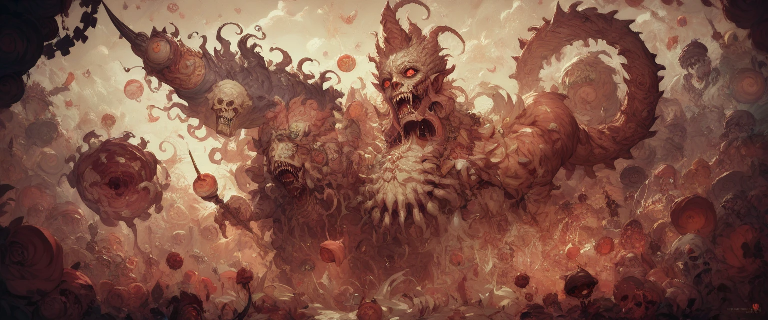 Looking up at the sky, Behemoth, Skull, devil
