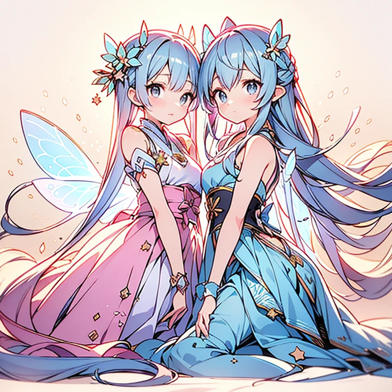 Summer Fairy、cute、twins、stick together、cute