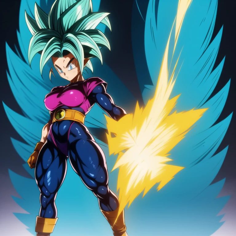 dbsuper style, 1
Girl, captain mizuki, green aura, super saiyan's aura, belt, pointed ears, elf ears, light-blue colored hair, huge hair, bruise, bruise on face, clenched hands, frown, gloves, blue eyes, grey gloves, serious, medium breasts, Aura around her, solo, high ponytail, mouth opened, furious, saiyan armor, armor,  powering up aura
, ((masterpiece)) 
