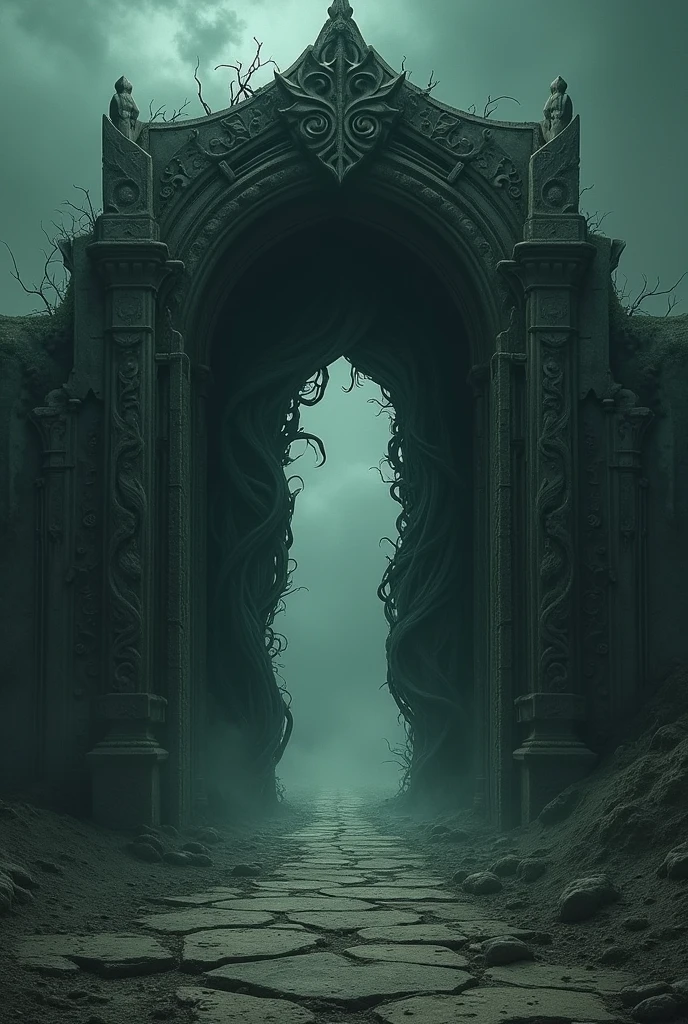 a biomechanical infernal portal, horror art, access to negative dimension, spiked walls, madness, UHD, unreal engine, sketch color drawing, very detailed, masterpiece