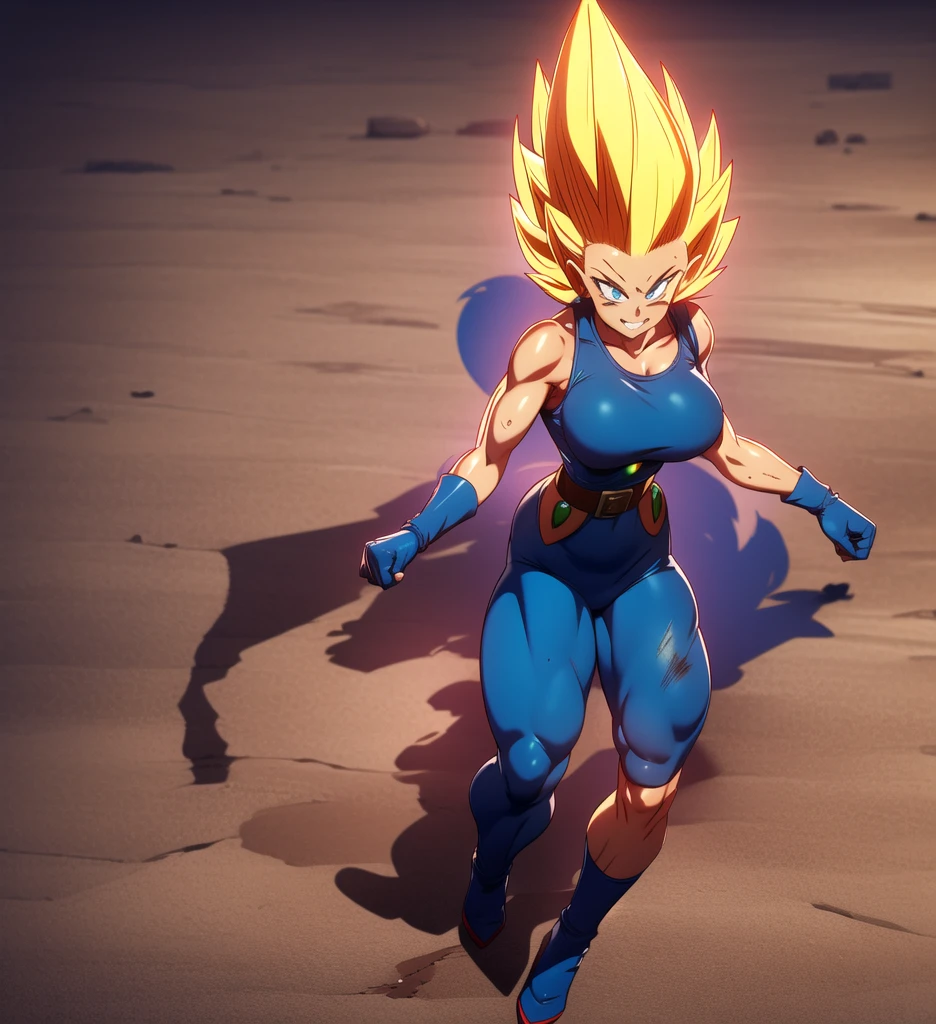 dbsuper style, 1
Girl, captain mizuki, green aura, super saiyan's aura, belt, pointed ears, elf ears, navy blue colored hair, huge hair, bruise, bruise on face, clenched hands, frown, gloves, blue eyes, grey gloves, evil grin, medium breasts, Aura around her, solo, high ponytail, mouth opened, furious, saiyan armor, armor,  powering up aura
, ((masterpiece)) 
