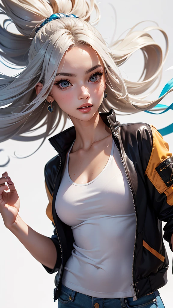 Nijistyle, ((Naruto girl)), Linda mulher de corpo inteiro, 30 anos, corpo perfeito e definido, ((( mulher ))), guerreira ninja, roupas futurista, detalhes absurdos, abssudres, Frank Frazetta, com micro roupas, quase totalmente nua, com pouca roupa, Tiny floss, seios grandes, decote generoso, fantastic art clothes, cabelos curto, Pose sexy, fantastic landscape, fantasia adulta, Nijistyle, urbansamurai_v0.3
