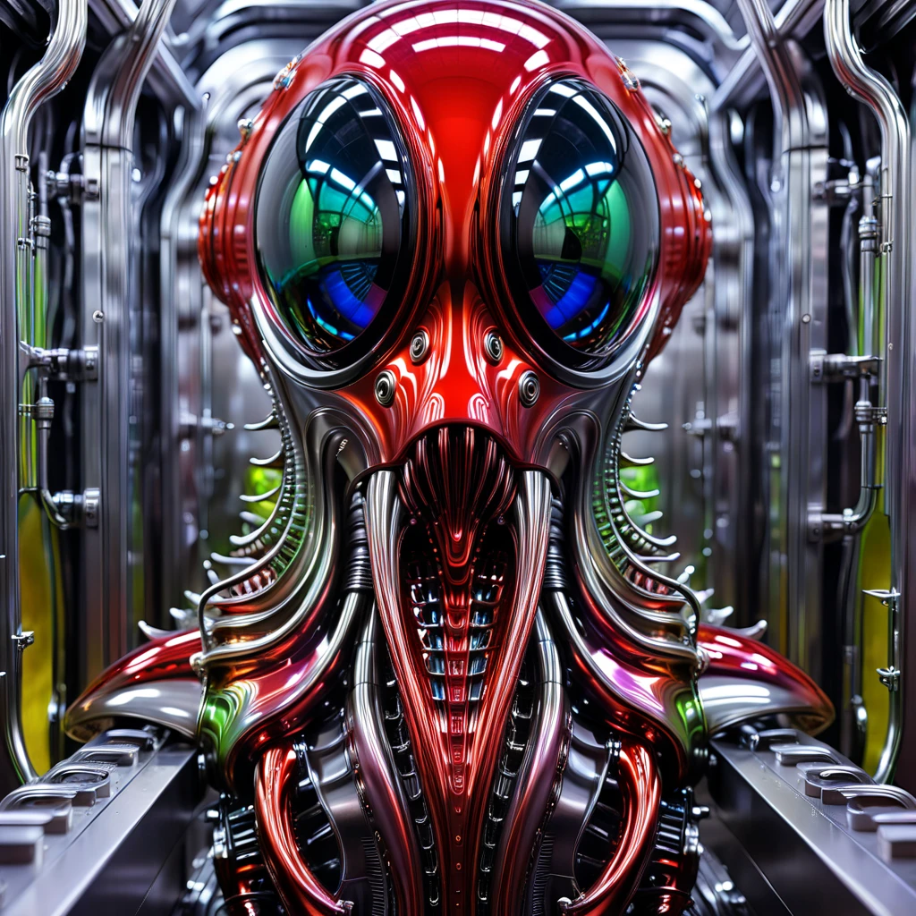 Cult of Cthulhu, Cartoon artwork, Cthulhu cartoon, pixar art, sharp bright colours, cartoon style, Cult of Cthulhu, ((cyborg, cyberpunk)), steampunk, robotic parts, bright colours, reflection, ultra detailed, beautiful studio soft light, mannequin, rim light, vibrant details, luxurious, hyperrealistic, anatomical, muscles, cable electric wires, microchip, elegant, beautiful background, octane render, hr giger style, 8k, best quality, masterpiece, illustration, an extremely delicate and beautiful, extremely detailed, CG, unity, wallpaper, (realistic, photo-realistic:1.37), amazing cartoon, finely detail, masterpiece, best quality, official art, extremely detailed CG unity 8k wallpaper, absurd, incredible, disney character