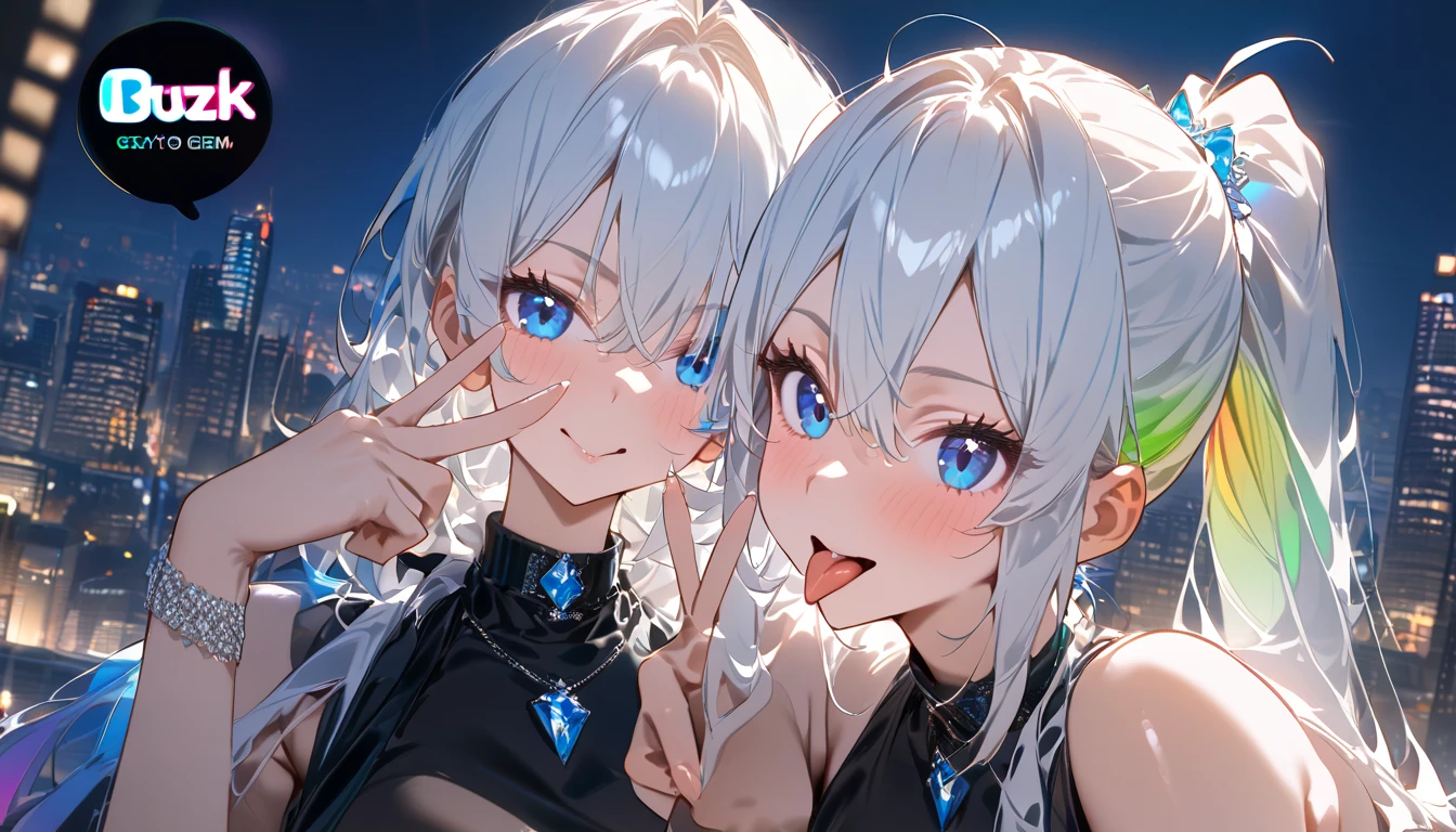 Elf Girl、8-year-old、Medium-long silver hair、Silver Eyes、Just a big black T-shirt、Short sleeves、Other than that, I don't wear anything else、She&#39;s not even wearing bottoms、barefoot、Seductive expression、whole body、