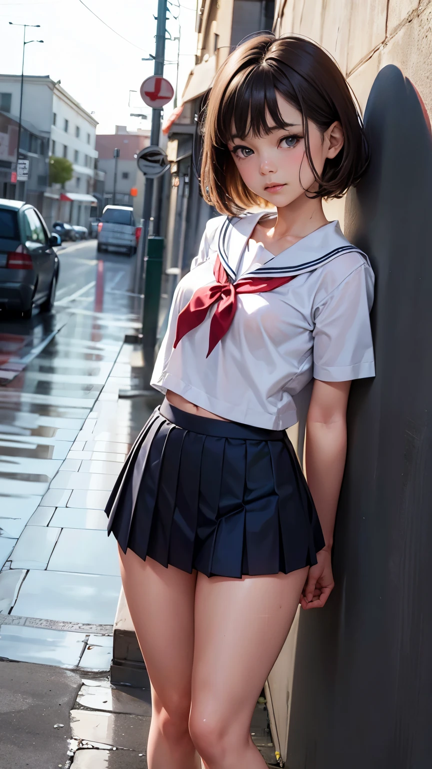 (One Woman),(Japanese),(A woman in a school uniform:1.5),(mini skirt:1.5),(((skirt lift:1.5))),(Stand with your feet apart),((Little white panties:1,5)),(short hair),(front:1.5),(Beautiful Eyes),(Beautiful Face),((Wicked Smile:1.5)),(Very detailedな顔:1.5),((Very detailedな手の描画:1.5)),(Blushing:1.5),(Thick thighs:1.5),(Beautiful body:1.5),(Sweaty body:1.3),(Fleshy:1.5),(The background is a clear blue sky:1.5),(((Blur the background:1.5))),(Gentle light:1.5),(Written boundary depth:1.5),BREAK(((masterpiece:1.5),(highest quality:1.5),(Very detailed:1.5),(High resolution:1.5),(Realistic:1.5),(Realistic:1.5))),8k