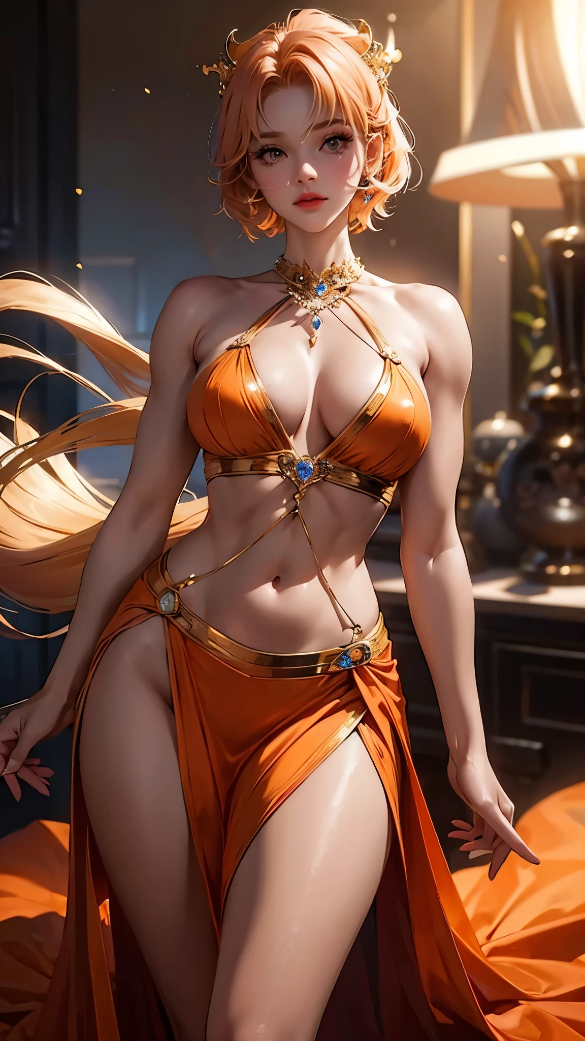 hyper-detailed image, UHD, 16k, professional photo, (Realistic photo of the goddess Freya and her leopard animal, goddess of beauty), she is on the side with a half-cut micro swimsuit dress showing her pussy and naked feathers, swimsuit dress with bare legs showing pussy, woman goddess of beauty, beautiful perfect, long orange hair with braid on the side of the ear, bright honey eyes, happy facial expression, ((sexy woman Goddess Freya in sexy micro swimsuit dress showing her pubic hair, flexible body , sexy curved, pert ass, ((sexy orange and white dress with gold details, erotic white pantyhose, shoulder pad armor, posing nude)), better known as young pretty slut, sfw huge breasts, Giant shot out of impressive clothing of Goddess, Blonde Goddess, Huge breasts naked)), SFW, thicc, Goddess of beauty freya, Oppai, a juicy human-like peach, ((she wears a sexy white and orange long dress, ((no panties showing red pubic hair sticking out of her clothes, deep marked pussy, gigantic breasts sticking out of her dress)), showing pussy, Pornography, HDR, naked legs spread out, open showing pussy, showing pussy, red pubic hair)), hot ass stretched out, exposed, accessories and earrings, erotica showing her impressive ultra-large breasts outside her clothes, beautiful and perfect, naked ((huge saggy natural breasts, breasts, long ultra-giant and pointy breasts peeking out of her erotic dress)) full breasts, not wearing panties, slender and curvaceous body , dark background, ((she doesn't wear panties, (red pubic hair on display), lifting her dress with her hand, pussy)), thick legs open, exposed, showing the micro swimsuit stuck in her vagina, flexible body, Amazon warrior , perfect hands and fingers,
     Freya Goddess, Sexy Goddess, official art, official character art, realistic photo, hyperrealism photo, clear professional photo, flexible, slim and toned curved body, legs spread, exposed, Best Erotic Freya Nude Character Design, (nudes, pornographic, pussy), redhead pubic