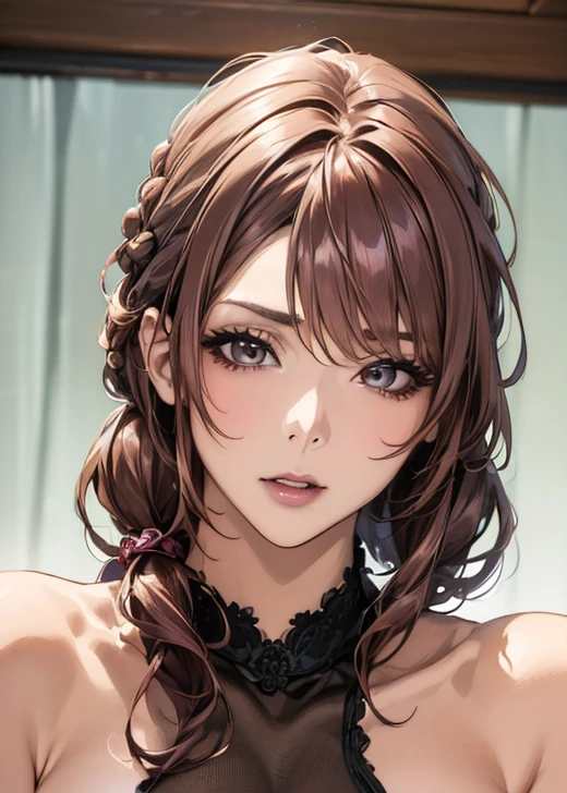 (( best quality)), (超 high definition), ( very detailed), (Detailed explanation), (( best CG  )), ( Masterpiece ), Super Fine Art 、( best quality, 8k, 32K), ( realistic :1.2), ( high definition),  very detailed,  very pretty face and eyes , 1 female,  Thin Waist, Delicate body, ( best quality,  Attention to Details , Skin Details), ( best quality, 8k, Oil paints:1.2),  very detailed、(Random Hairstyle:1.7)、 realistic depiction 、 high definition 、Carefully crafted down to the last detail、( Seduce Your Viewers:1.7)、(( bold composition:1.6))