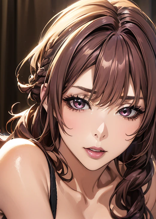 (( best quality)), (超 high definition), ( very detailed), (Detailed explanation), (( best CG  )), ( Masterpiece ), Super Fine Art 、( best quality, 8k, 32K), ( realistic :1.2), ( high definition),  very detailed,  very pretty face and eyes , 1 female,  Thin Waist, Delicate body, ( best quality,  Attention to Details , Skin Details), ( best quality, 8k, Oil paints:1.2),  very detailed、(Random Hairstyle:1.7)、 realistic depiction 、 high definition 、Carefully crafted down to the last detail、( Seduce Your Viewers:1.7)、(( bold composition:1.6))