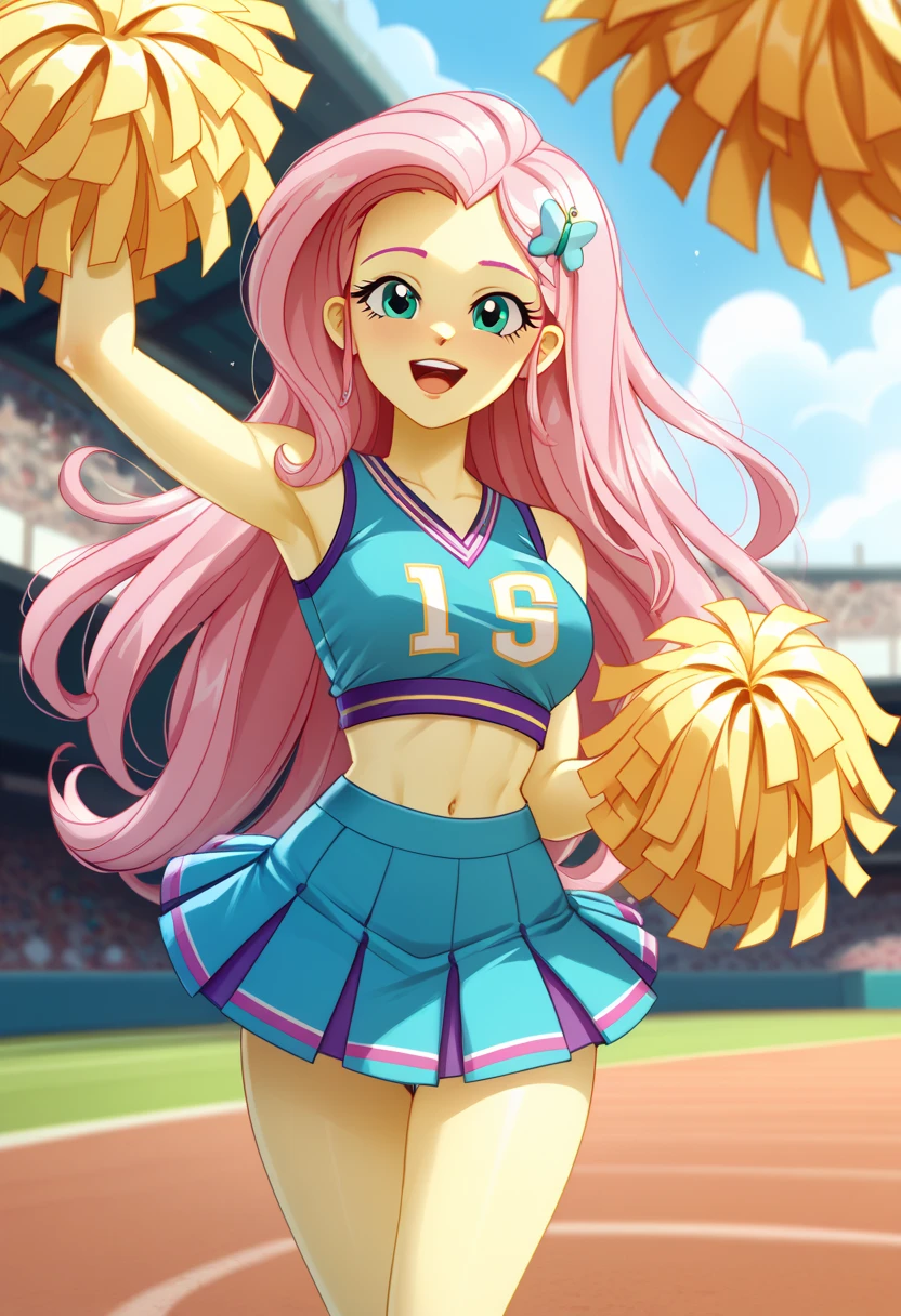 Eqg Cheerleader fluttershy 