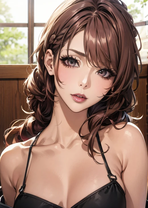 (( best quality)), (超 high definition), ( very detailed), (Detailed explanation), (( best CG  )), ( Masterpiece ), Super Fine Art 、( best quality, 8k, 32K), ( realistic :1.2), ( high definition),  very detailed,  very pretty face and eyes , 1 female,  Thin Waist, Delicate body, ( best quality,  Attention to Details , Skin Details), ( best quality, 8k, Oil paints:1.2),  very detailed、(Random Hairstyle:1.7)、 realistic depiction 、 high definition 、Carefully crafted down to the last detail、( Seduce Your Viewers:1.7)、(( bold composition:1.6))