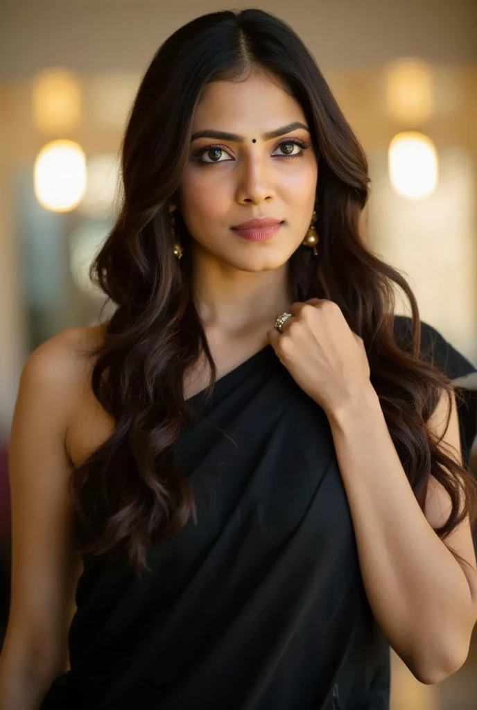 Samantha ruth prabhu,saree, bikini blouse,((cleavage)), shaggy hair style