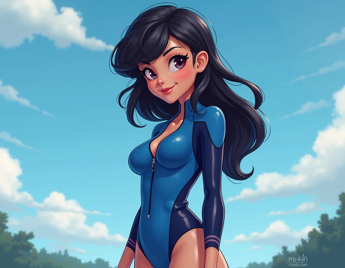 ((Masterpiece)), best quality, absurderes, ultra detailed, holographic, cowboy shot, dynamic pose, golden ratio, super cute girl, mature girl, super beautiful Asian girl with super beautiful eyes, super beautiful hair, high ponytail, nice and sexy body, slim and delicate body, perfect body, wearing a super tight and white leotard, a neon cat diadem, being photographed in a futuristic cinema