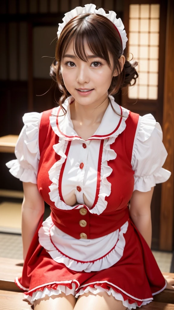 a close up of a woman in a dress and a hat, japanesse farmer, young pretty gravure idol, gorgeous maid, realistic young gravure idol, 奈良美智, oppai, beautiful maiden, young gravure idol, young sensual gravure idol, cleavage, [32k hd]^10