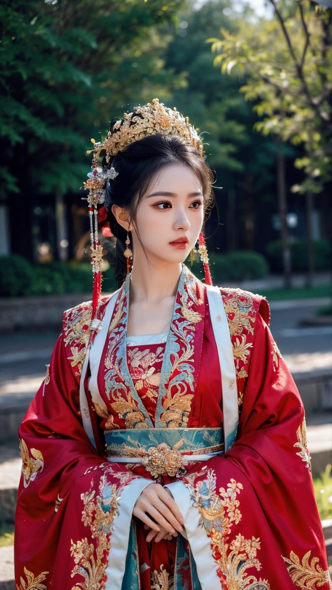 1girl,jiayi,hanfu,(jewelry:1.2),
masterpiece,best quality,32k uhd,hdr,dtm,cinematic lighting effects,wide shot,wide-angle lens,super vista,super wide angle,exquisite facial features,super delicate face,best fingers,