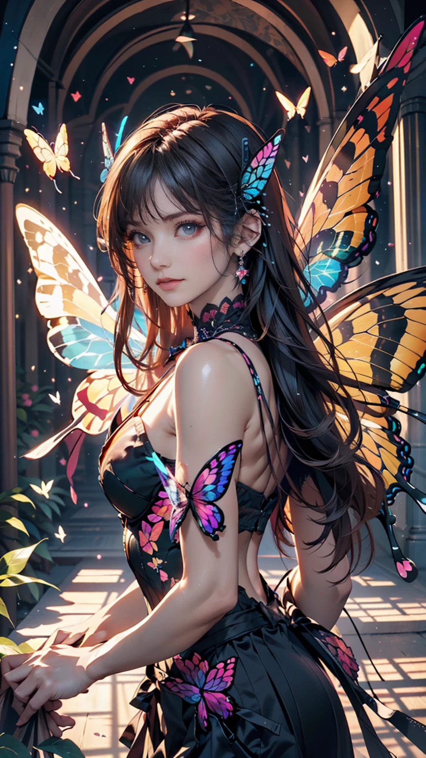 "A mesmerizing masterpiece capturing the intricate beauty of a butterfly in flight."