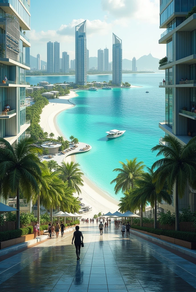 Artificial beach 
