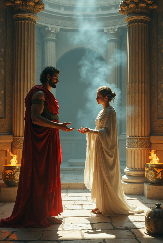 Do it by rejecting Theseus' son from a previous marriage, tried to seduce him. Being rejected, but that looks like the son