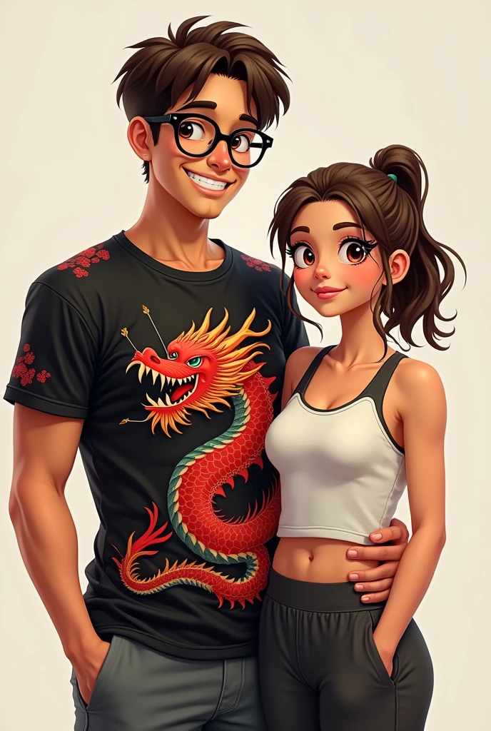 Cute sloth couple for tattoo