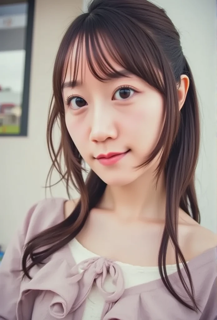 A sexy、女優、cleavage of the breast、hi-school girl