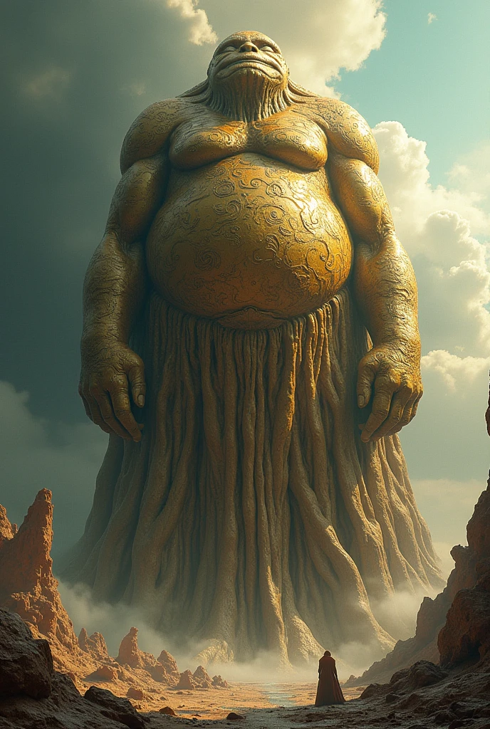 Mountainより大きな巨人 Mountain island 諸island aerial photograph Huge belly Takashi々A firm penis sit semen both hands Masturbation White painted city male Tan Skin (look up)