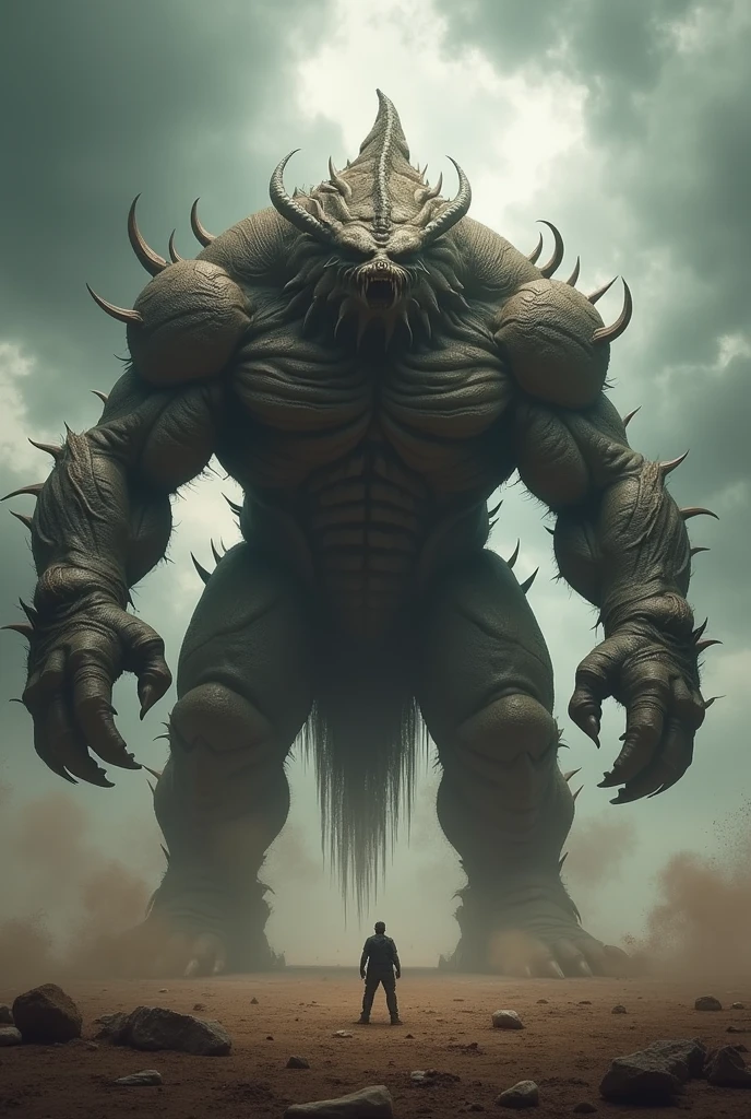 A beast with seven heads and 10 horns and on its head 10 diadems, similar to the leopard, bear's feet, lion's mouth.