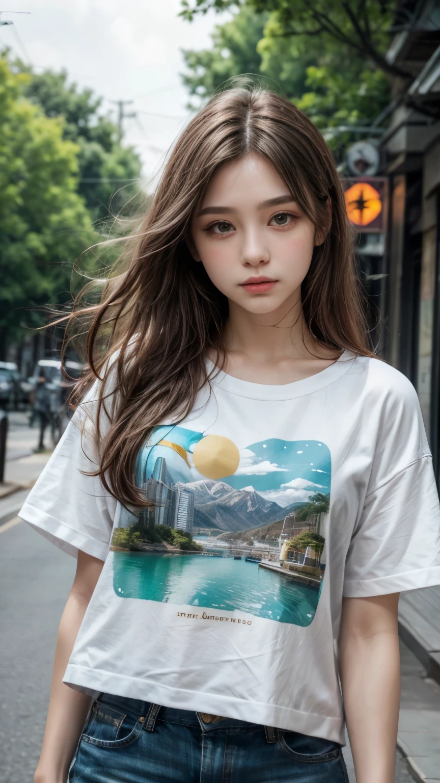 (Surreal:1.4),(Highly Detailed:1.4),Complex,(Sharp Focus:1.4),(Professional Color Grading:1.4),(Professional Photography:1.4),hdr,uhd,4k,8k,(Masterpiece:1.4 ),(Highest quality:1.4),(Ultra high resolution:1.4),(Realistic photo:1.4),(Raw photo:1.2),(Korean girl: 1.4) Highly detailed, girl in white short-sleeved t-shirt and skinny jeans Woman in rain Showing off an elegant figure in the sea at night, pose