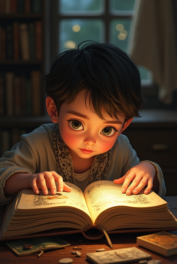 One day, a small child found a letter hidden in an old book. The letter said, 'The right answer will get you to your destination.'