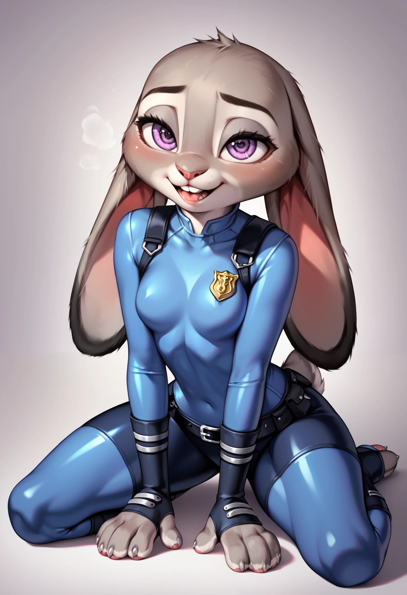 score_9,score_8_up,score_7_up, young judy hopps, zootopia, thick legs, thick paws spandex elbow glothes, thin hips, thick thighs, at private room, realistic fur, seductive look, fluffy fur, Realistic eyes, Realistic Details, Masterpiece, 18k, high-definition resolution, paws pose, showing the crotch to the viewer, seductive eyes, sits on crouch, spandex suit, shiny spandex thigh high socks, naughty, horny girl, sex on top, sex, deep breathing, orgasm