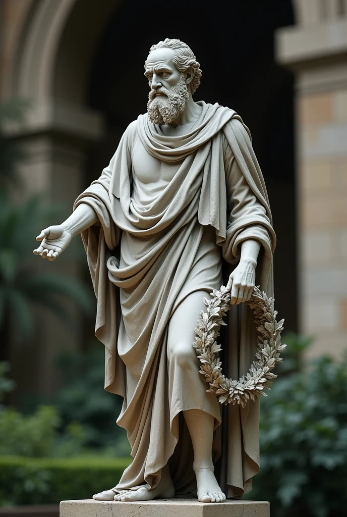 estatua grega feliz