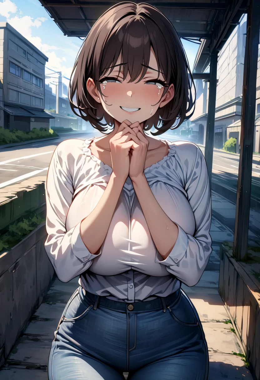(((vaginal))),(((Breast-exposed))),Smiling,Transparent top