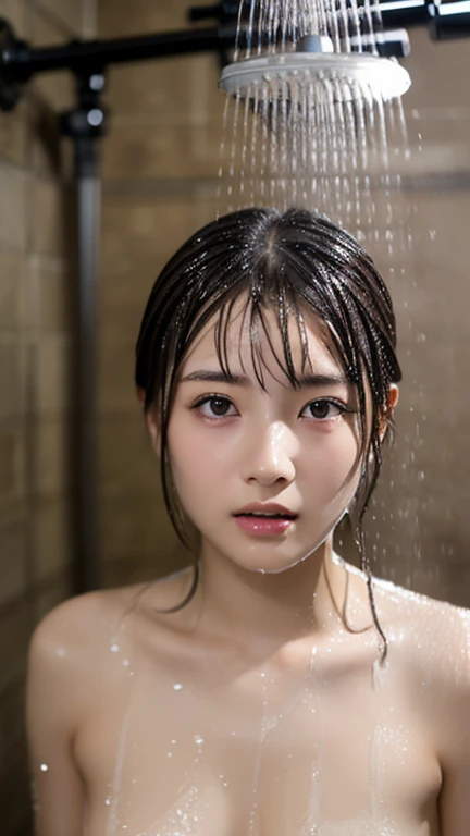 (( takes a shower))、(( full body Ezbian ))、(( cowboy shooting))、((Sexy Nudes))、 First Class 、Real photo、 complex details、 super high resolution、 depth field 、  Masterpiece 、  Professional Writing  、 ((15-year-old girl)), very cute face ,  amazing face and eyes, no makeup in the coal mine、 ( Extremely Detailed Eyes,  highly detailed face ),