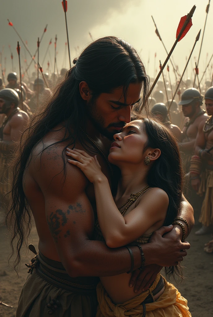 Anushka Shetty aunty with Tarzan in forest. Tarzan removing her dress.tarzan wondering seeing her big boobs