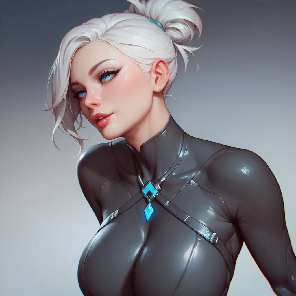(1girl, solo, masterpiece, 4k, best quality:1.2, (cowboy shot), best quality:1.2, NICE HANDS, COLORFUL, (perfect hands, perfect anatomy)),
samui, black kimonocleavage, vambraces, short hair,
((medium breasts, medium hips, looking at the viewer)),
((simple background, white background)), <lora:GoodHands-vanilla:1>