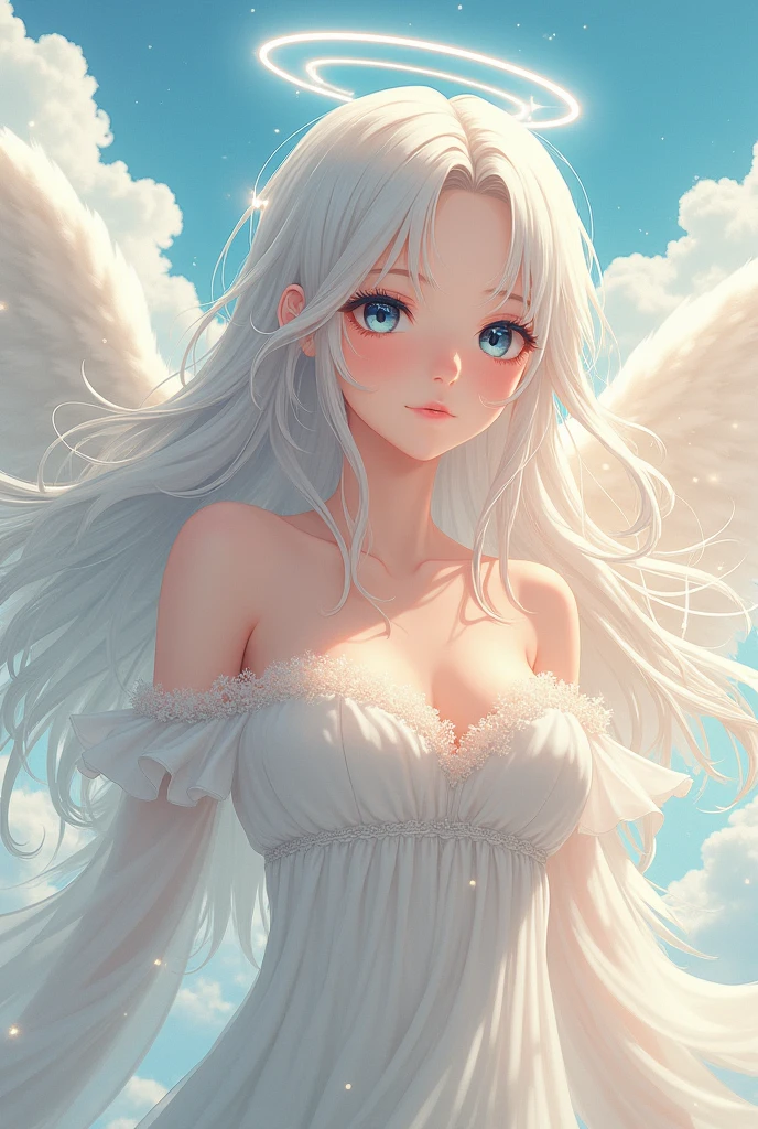 Gojo Satoru female version being an Angel.