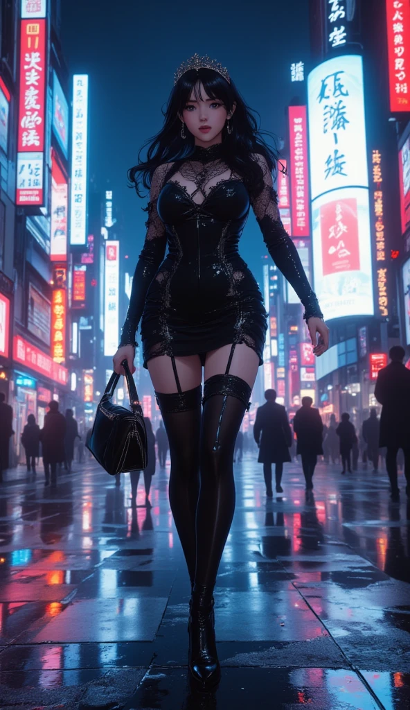 paperdoll,newspaper covering head,faceless female,hat,
pantyhose,long sleeves,white shirt,dress shirt,cleavage cutout,
tokyo,streets,fog,night,
(insanely detailed, masterpiece, best quality),
solo,<lora:paperdoll-10TGv3:0.8>,