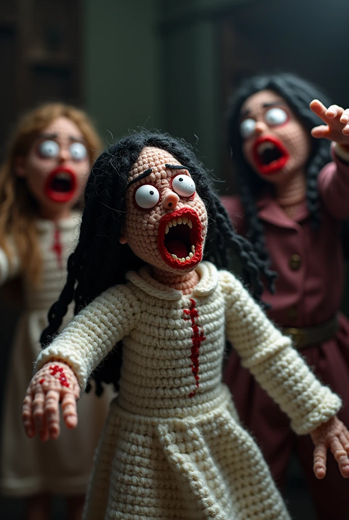 horror realistic photo, masterpiece, detailed face, amateur old horror film scene style, full body, white dead ghost girl completely naked with big boobs and very bloody body standing in a bloody hospital scenario staring at the camera, black hair, full black ghost dead eyes, ghost eyes, dead white skin, naked, perfect bloody boobs, unsettling scenario, unsettling and scary camera angle, horror night color style, night camera style colors, dark lighting