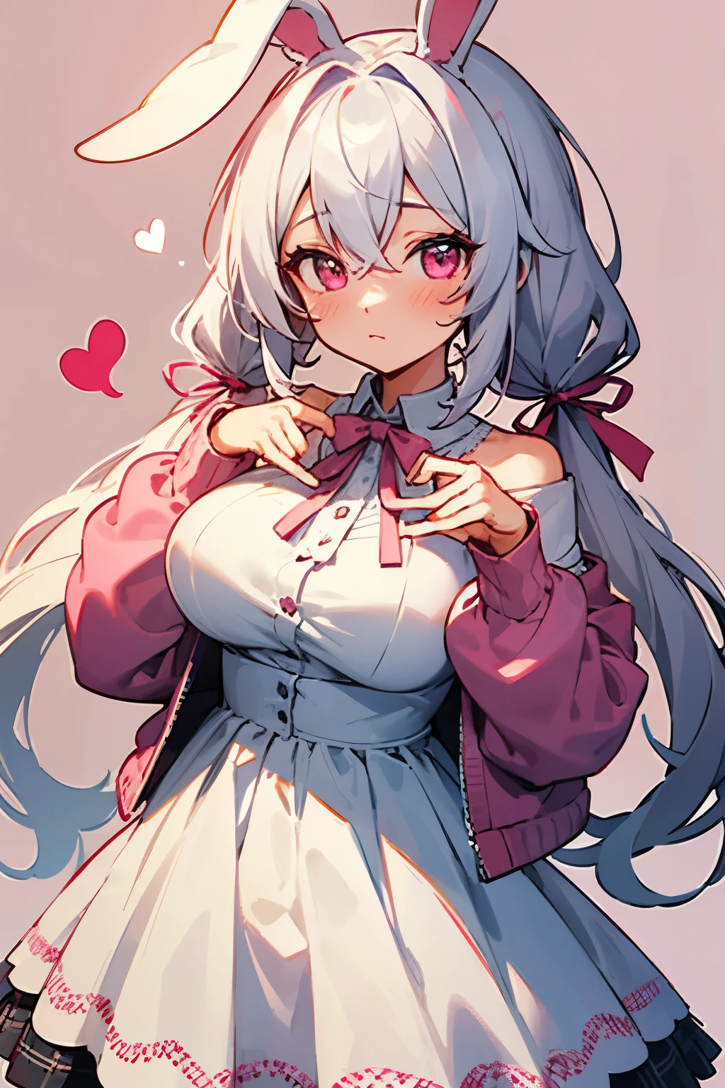 1 girl, pink long bun hair, heart shaped eyes, ♡, big breasts, Stewardess clothes, {girl with pink long bun hair named Nami}, (Pink eye color), {downtown}, (smile), bright background , mole under eye, heart shaped choker, (masterpiece, highest quality), very detailed, highest quality, official art, beautiful and aesthetic: 1.2), (1 girl), very detailed, (geometry art: 1.3), colorful, most detailed ?d1 girl, pink long bun hair, Eye of the symbol, +__+, big breasts, gothic costume, {A girl with long pink bun hair named Nami}, (Pink eye color), {downtown}, (smile), bright background, (garden,beautiful flower々),mole under eye, heart shaped choker, (masterpiece, highest quality), official art, beautiful and aesthetic: 1.2), (1 girl), very detailed, (geometry art: 1.3), colorful