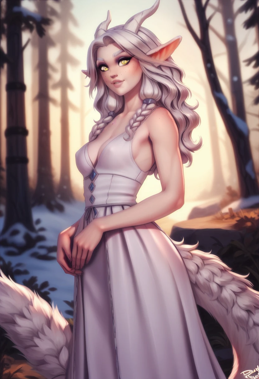 night moon in the forest theme, wolf girl