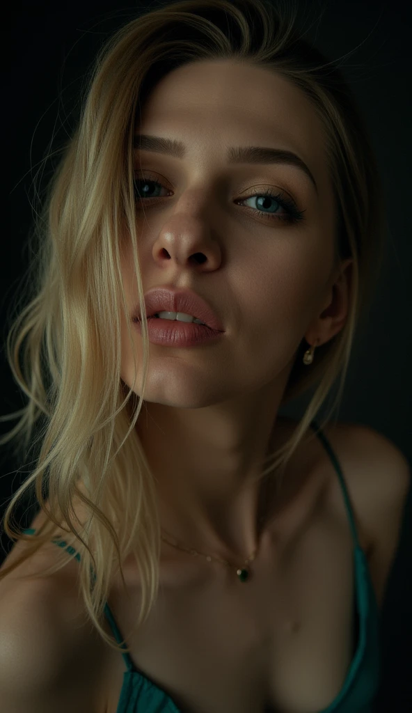 high quality, best quality, ultra detailed, 1 girl, t_nov_flux, dark blonde, 25 year old, intricate details, Reborn, Wolf eye, High detail RAW color art, diffused soft lighting, shallow depth of field, exotic, photorealistic skin tone, UHD, shot on a Sony A7III, optimal photography, dark lighting