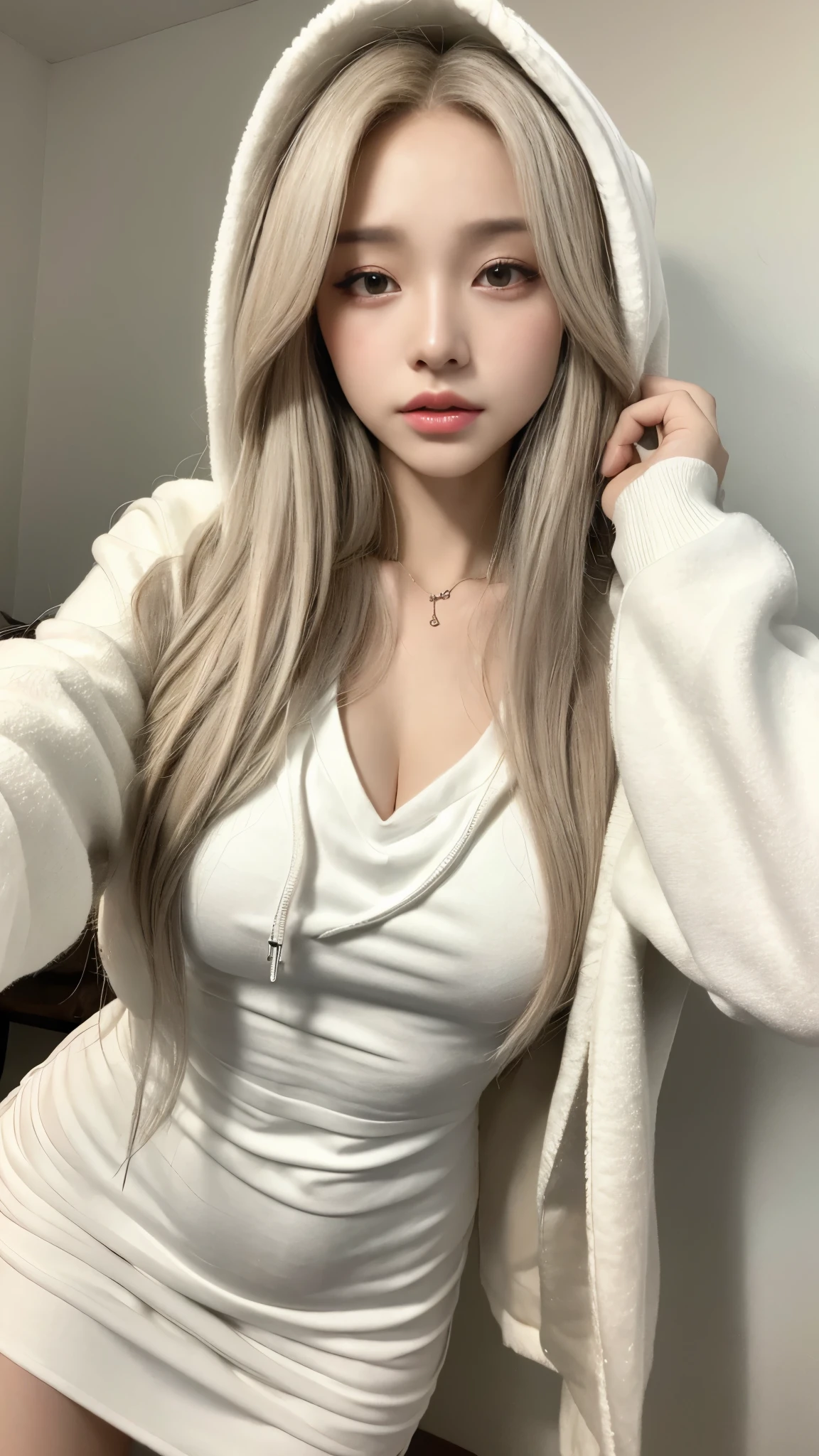 very very gorgeous beautiful sexy girl , ((very very long eyelashes)) , (( very very huge breasts )) , ((very very absolut long beautiflull hair )) , (( sexy body )) , (( small waist)) , ((big thighs )) wearing all back white mask with two horns , hoodi and Trousers Pants Harajuku with joradn white shoes, plaid pants, black pants, chain, tripppants, pants, strappy pants, ((demon white mask )) , wearing a hoodie