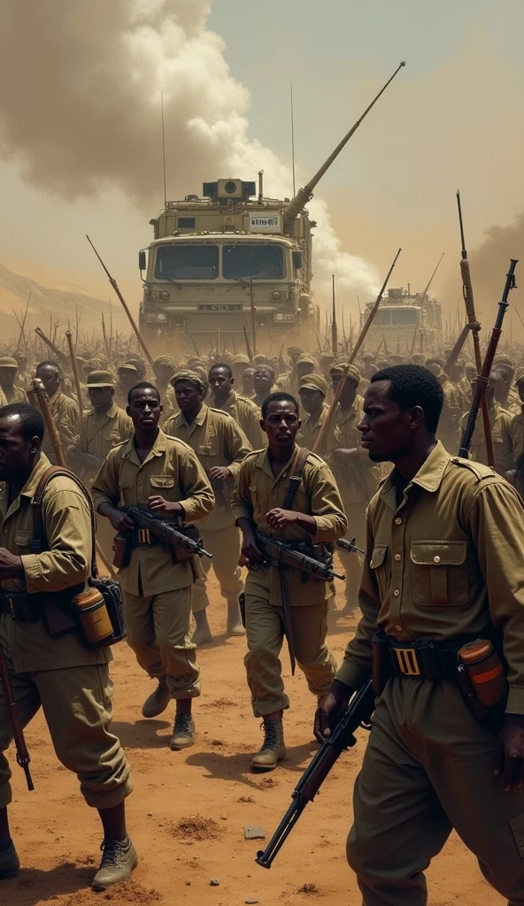 madness of war,crowded,africa, 1994