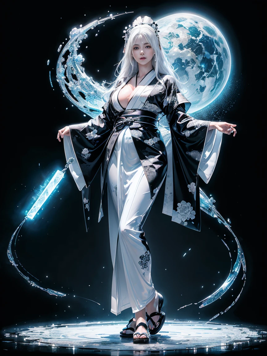 tmasterpiece,best qualityer,Realisticstyle,close-up of a woman with white hair and white mask,Belle peinture de personnage,Guviz,Guviz-style artwork,white-haired god,Yang J,Epic and beautiful character art,Stunning character art,FAN Qi,Wu Zhun Shifan,Guvitz at the Pixiv Art Station