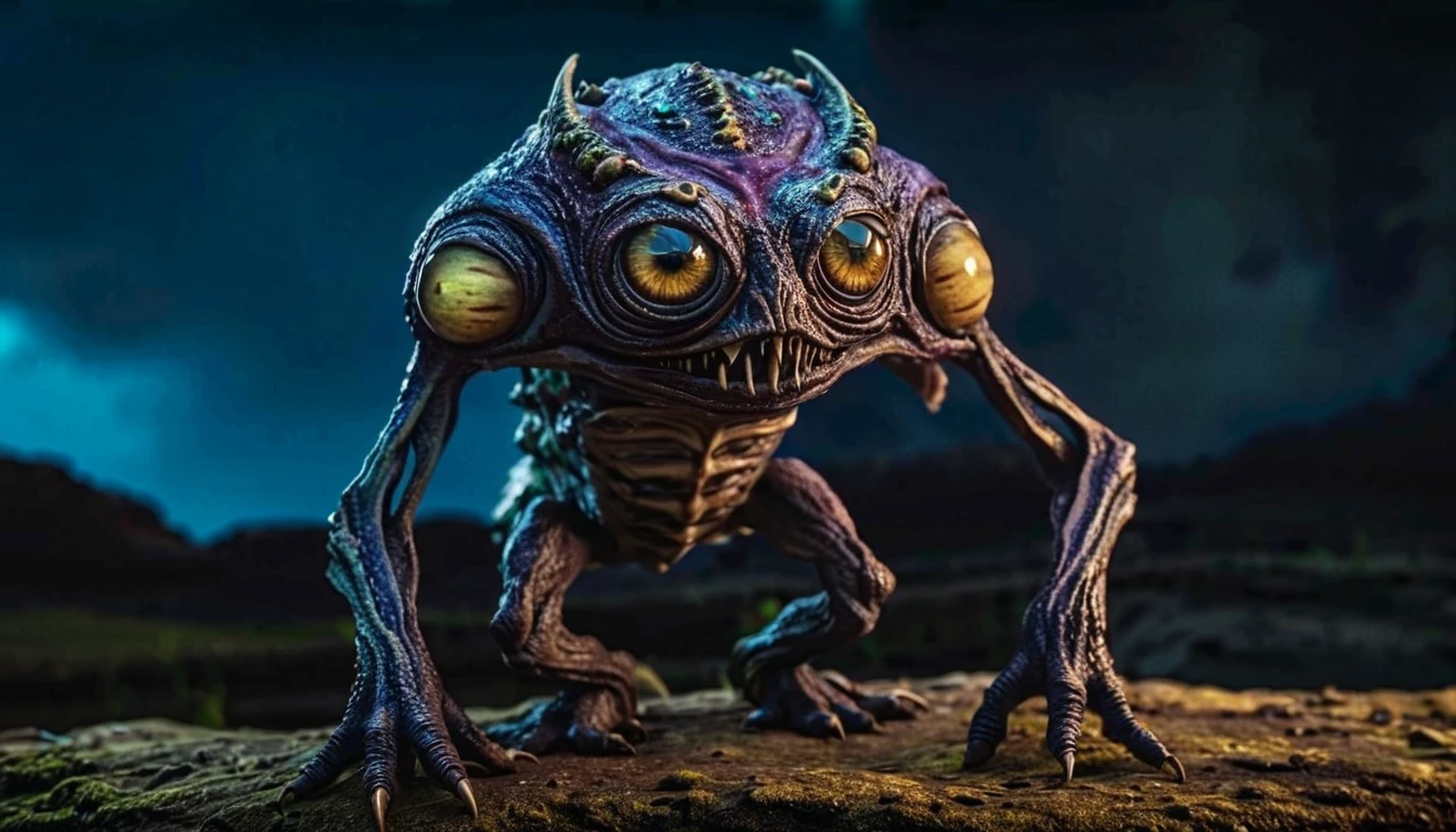 full body length shot,nerd graphite  Alien Entity,native africa slave ,azctec Finnish Lapland,Cinematic,soft colors, Technicolor,natural skin textures, hyper realism, hyper detailed,Extremely detailed,High contrast,Masterpiece,Realistic,Ultra Detailed, intricate details,realistic humid leather,extremely intricate details,Epic Realistic, cinematic style, irina yermolova,high contrast,hdr,extremely detailed, [deep night landscape],masterpiece, intricate details, eyes extremely detailed, high detailed eyes,8k resolution,retina, Nikon Z9,Korea,orc,Egypt, Pisces, transition between two art styles,full body length, Double contact, X-ray, Creative, vivid light, fantasy, Abstract, Surrealism, super detailed, high resolution,insanity national folk wear,skin  almost translucent, gothic elements,Mestichino,Light particles,chaos,starfish's leather,"(The best lighting, dark, dramatic),(alien troll half-skull fetus, Hellraiser, Scars, , poison brain, , a rat inside the head, terror.),(fish eyes, calaveras