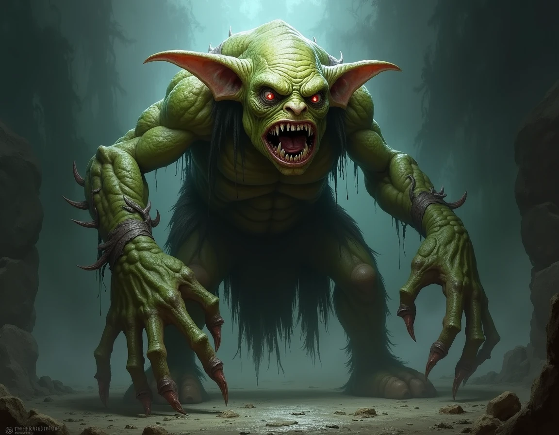 monster goblin in the forest