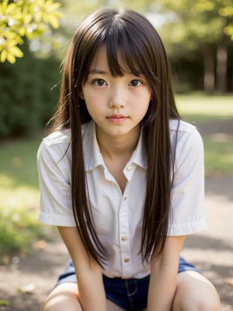 one Japanese beautiful girl, (a beauty 12 years oldの少女, Delicate girl:1.3), (12 years old:1.3),Angry expression,Photograph from the knee up,
break, (A shirt that shows through nakedness:1.3),
break, Very fine grain definition, (Symmetrical eyes:1.3),
break, (School changing room, Outdoor:1.3),
break, Small breasts, Black Hair, 12 years oldの美少女,
break, (Eye and facial details:1.0),
break, (masterpiece, Highest quality, Super detailed, Detailed face, 8k)