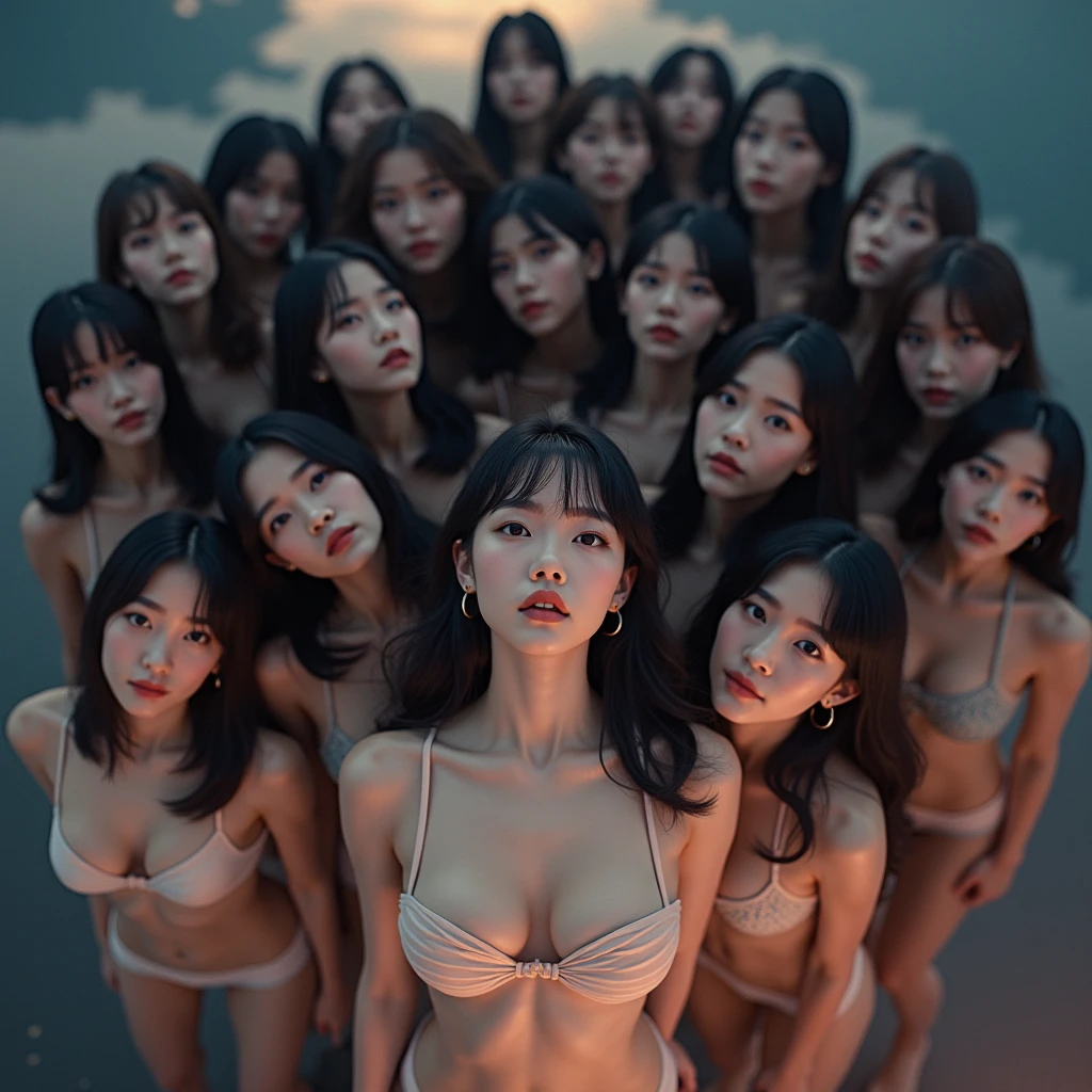 (Japanese Clone-girls=Myself), (Super Best masterpiece Clone-girls Raw Photography Art), (16K, Highest quality, Ultra-high resolution, RAW Photos), (It's so unrealistic., With unparalleled depiction, With an unfathomable sight, An unprecedented and shocking worldview, Clone-girls: In a world of mass reproduction, Ultra-realistic), (Japanese Girls, Sasaki Nozomi, 26yo, Small face, Thick black hair, long hair, Dark Eyes, Mature face, Cute Smile, Smiling face, A gentle gaze, Very pleasant look), (Very beautiful detailed girls, Accurate body structure, Accurate body movements, Very detailed body, (Super big breasts, Large bulge of ample breasts)), (Summer casual clothes, Short sleeve, mini skirt, hour々I can see your pants, Cleavage Emphasis, Emphasise the fullness of your breasts), (Very detailed, Myself cloning, Depiction of splitting oneself, 1Myself girl→1,000,000,000,000,000,000,000,000,000,000Myself cloning girls), (Very detailed and intricate, Myself clone-girlsから, Myself's body is multiplying, A perfectly matched depiction, (In the same female body,With the same face, With the same hairstyle, In the same clothes, At the same height, 同じSuper big breasts)), (1,000,000,000,000,000,000,000,000,000,The number has increased to over 10,000.), (Myself girls only), (1,000,000,000,000,000,000,000,000,000,000,000,000,000,000,000,000,000,000,000,000,000,000Myself girls), (Very detailed描写で, Physical contact), (Very detailed depiction, Super wide view, Clear and accurate perspective depiction, Ultra-wide field of view, Focus on the average value of the image, Illuminated from the front by a soft, bright light), hug, kiss, Chest to Chest, Happy laughter, A place where you can see to the horizon