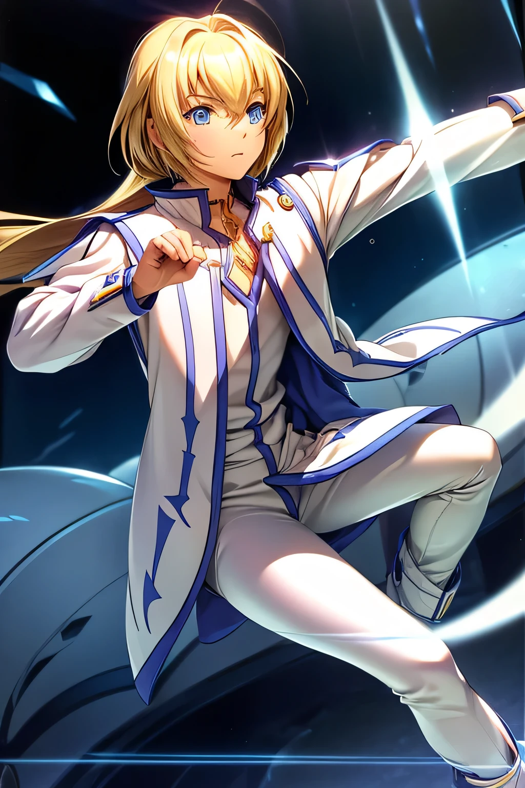  perfect anatomy 　 best quality, highest resolution,(((Shiny clothes　sweat)))　TALES OF SYMPHONIA　Collet Brunel　Age 15