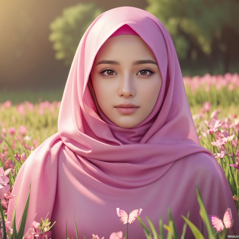 A muslim bride pink saree hide face hand cover photoshoot